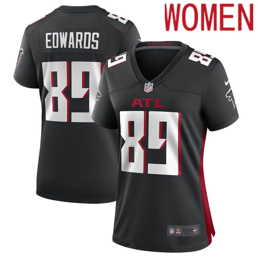 Women Atlanta Falcons 89 Bryan Edwards Nike Black Game Player NFL Jersey